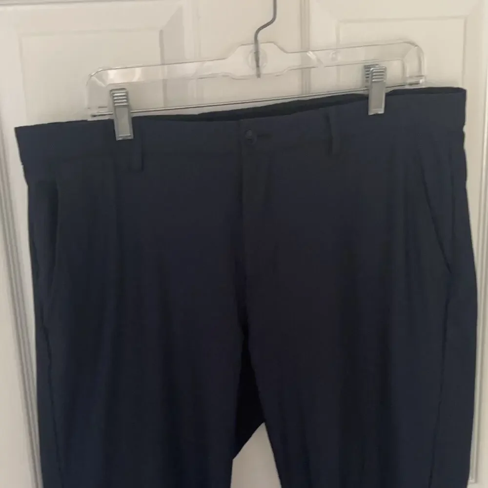 Greg Norman Performance Golf Pants Men's 36x32 Navy Blue Stretch Flat Front